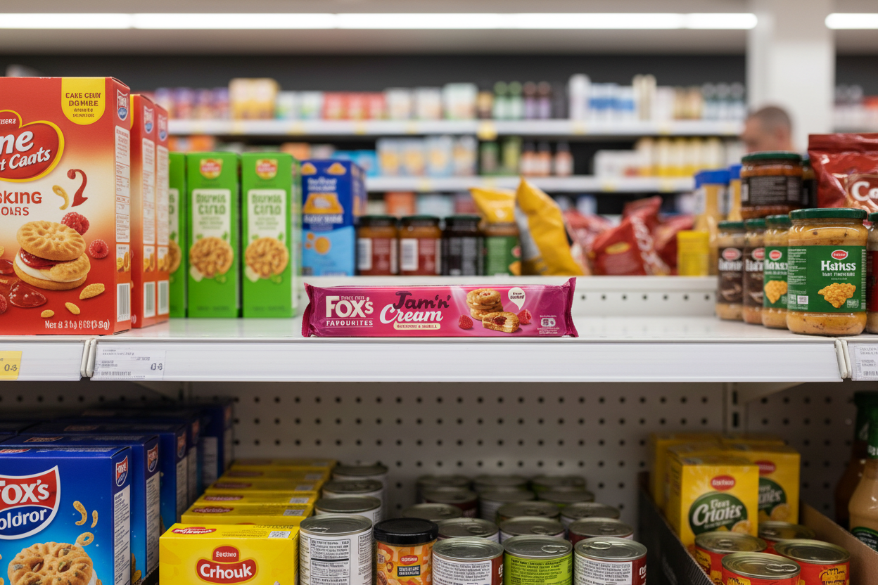 20 x Fox Jam & Cream Sandwich 150Gm