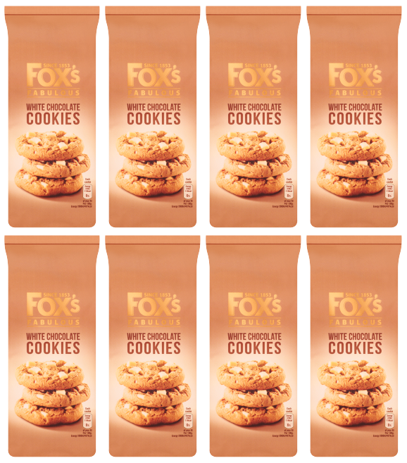 8 x Foxs White Chunkie Cookie 180G