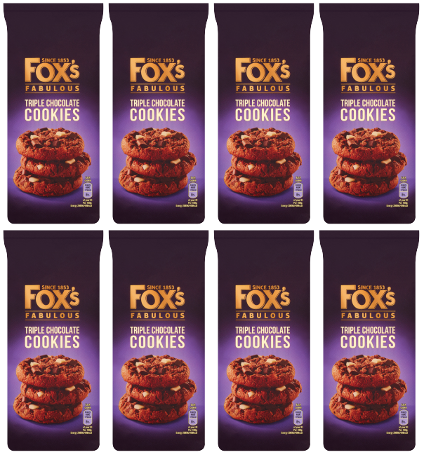 8 x Foxs Triple Chunkie Cookie 180Gm