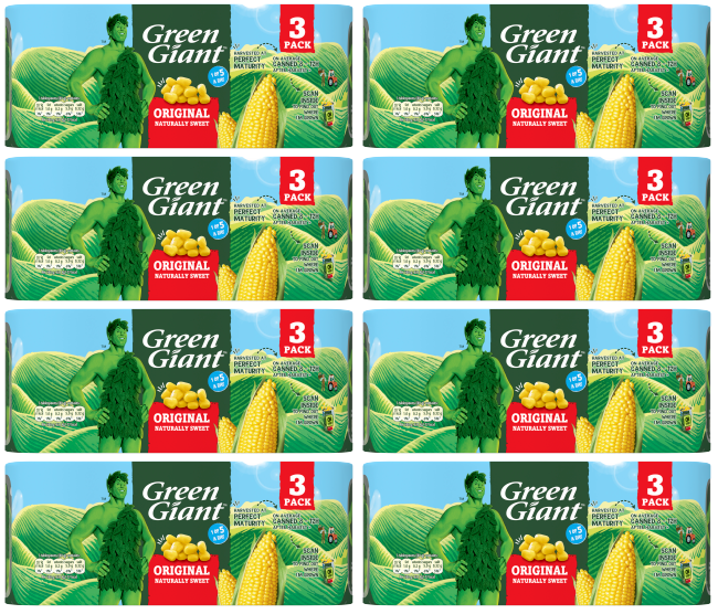8 x Green Giant Corn Niblet Triple 198Gm