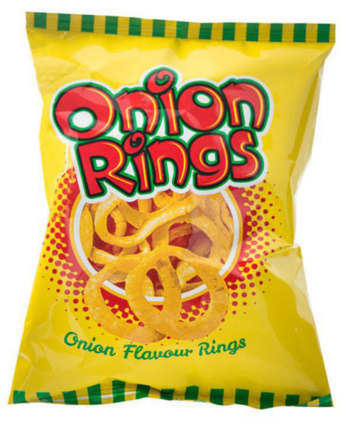 20 x Golden Wonder Onion Ring Snacks - 26GM