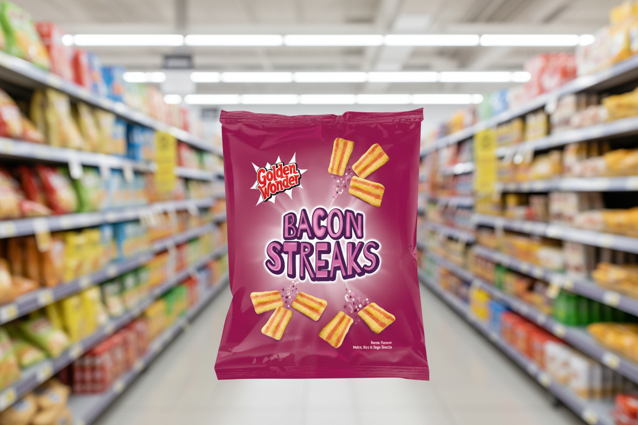 12 x Golden Wonder Bacon Streaks 150Gm