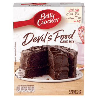 6 x Betty Crocker Devils Food Cake Mix 425G