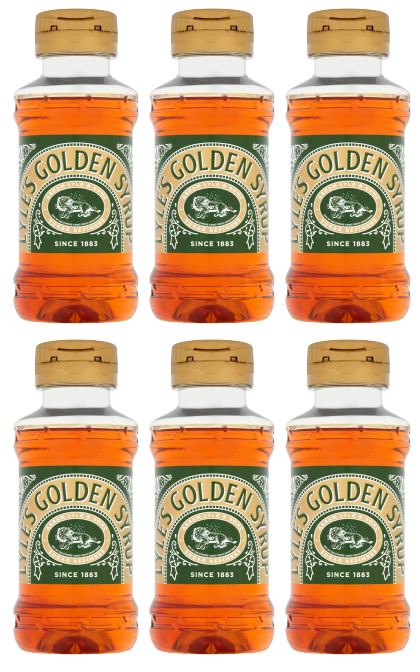 6 x Lyles Squeezy Golden Syrup 325Gr