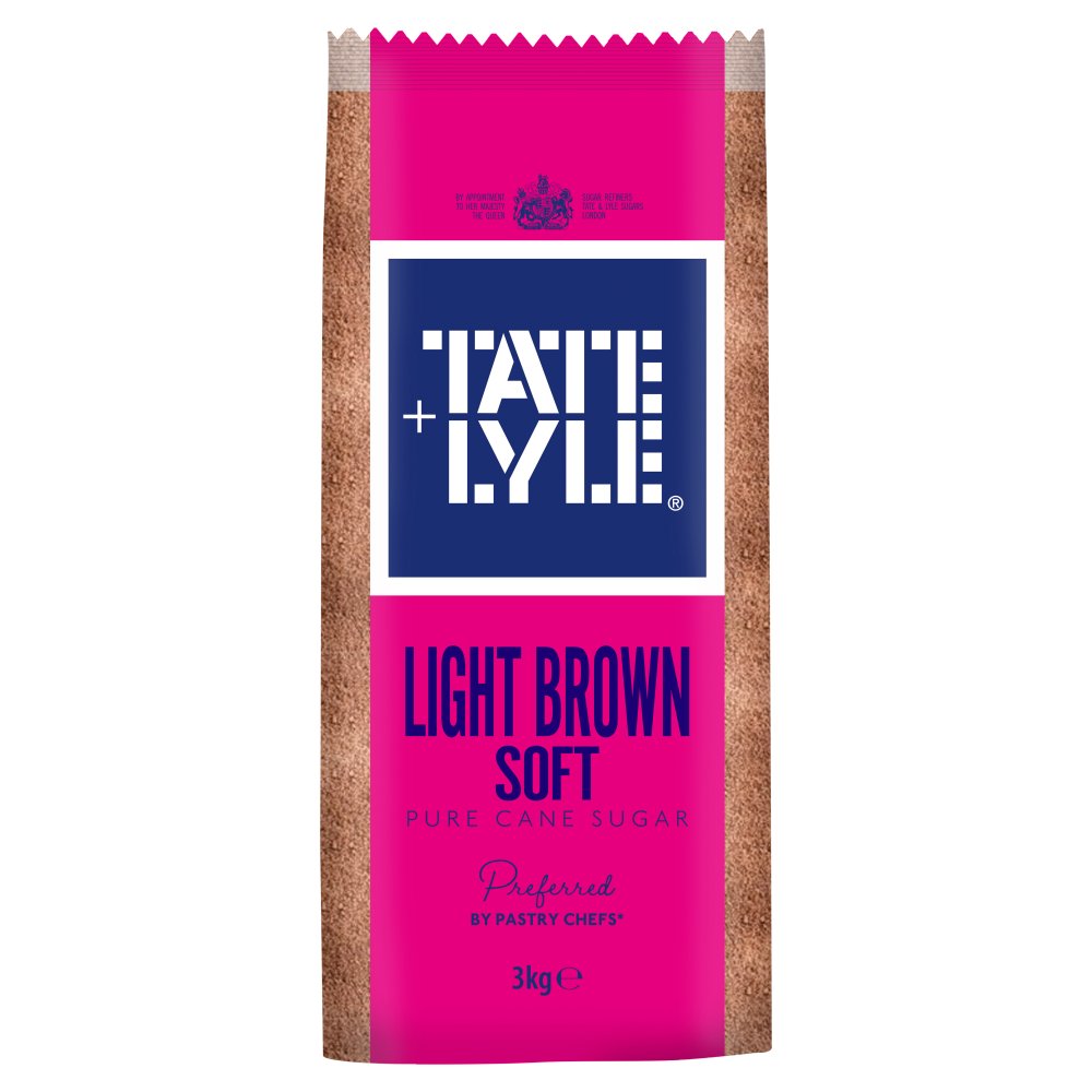 4 x Tate & Lyle Light Brown Soft Sugar   - 3KG