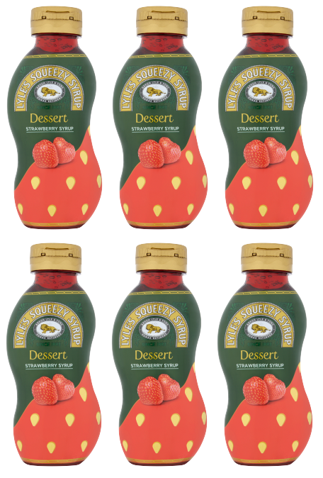 6 x Lyles Squeezy Strawberry 325G