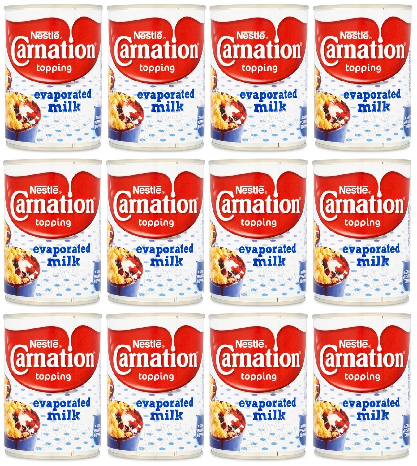 12 x Carnation Evaporated Milk 410G