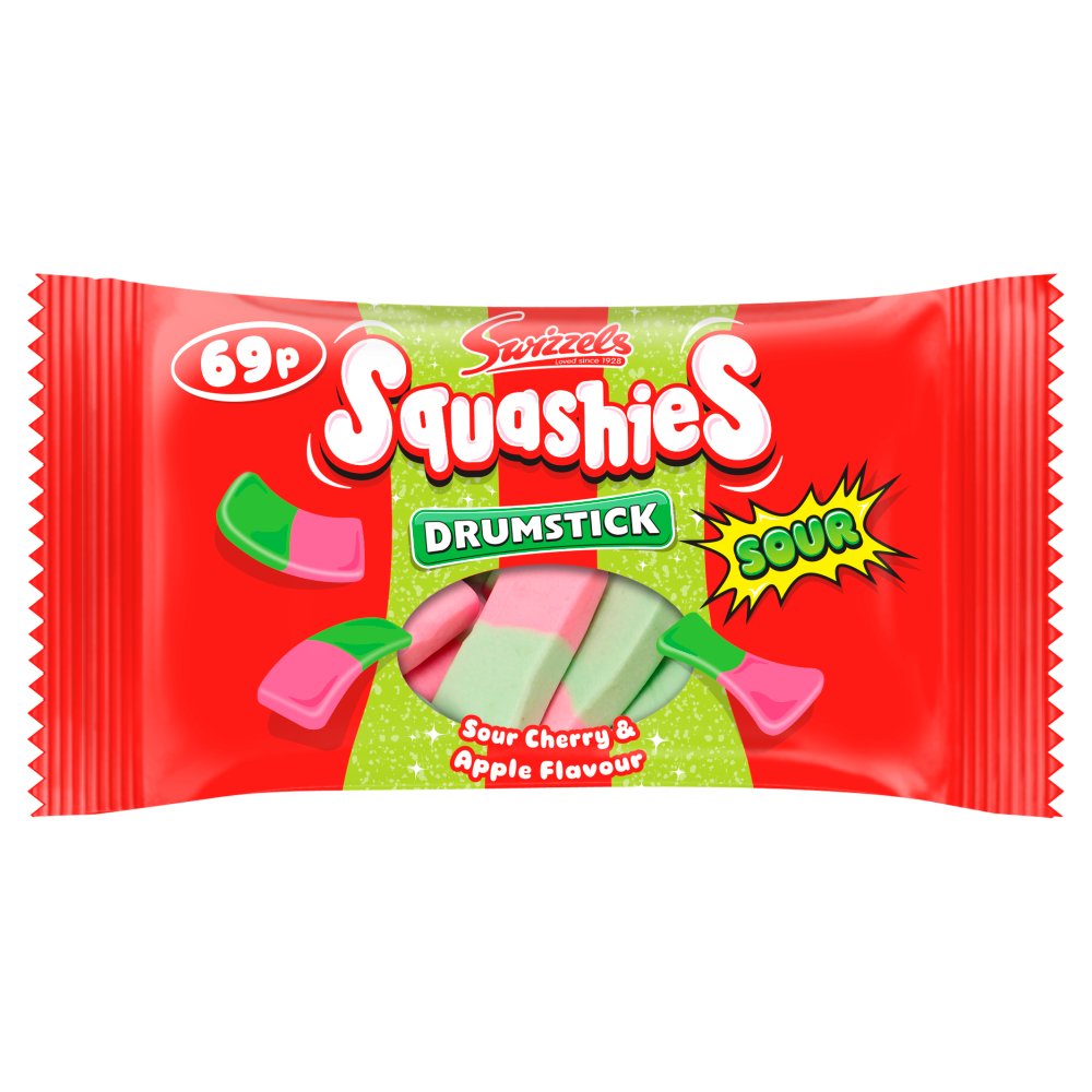 30 X Squashies Sour Cherry - 60Gm