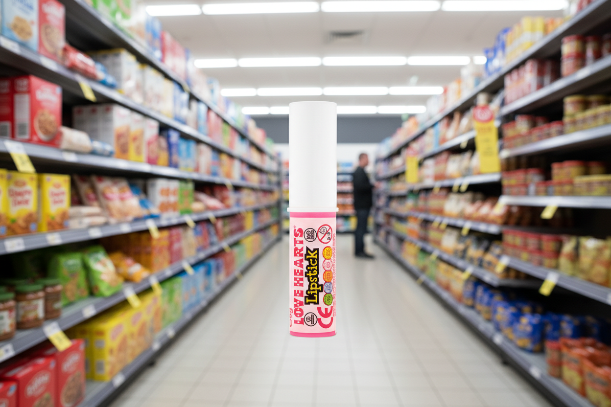 60 x Swizzels Love Hearts Lipstick Pack