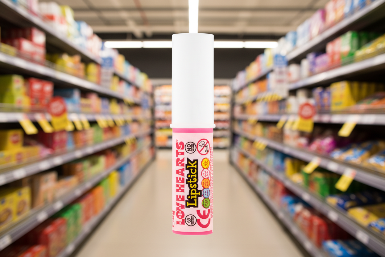 60 x Swizzels Love Hearts Lipstick Pack