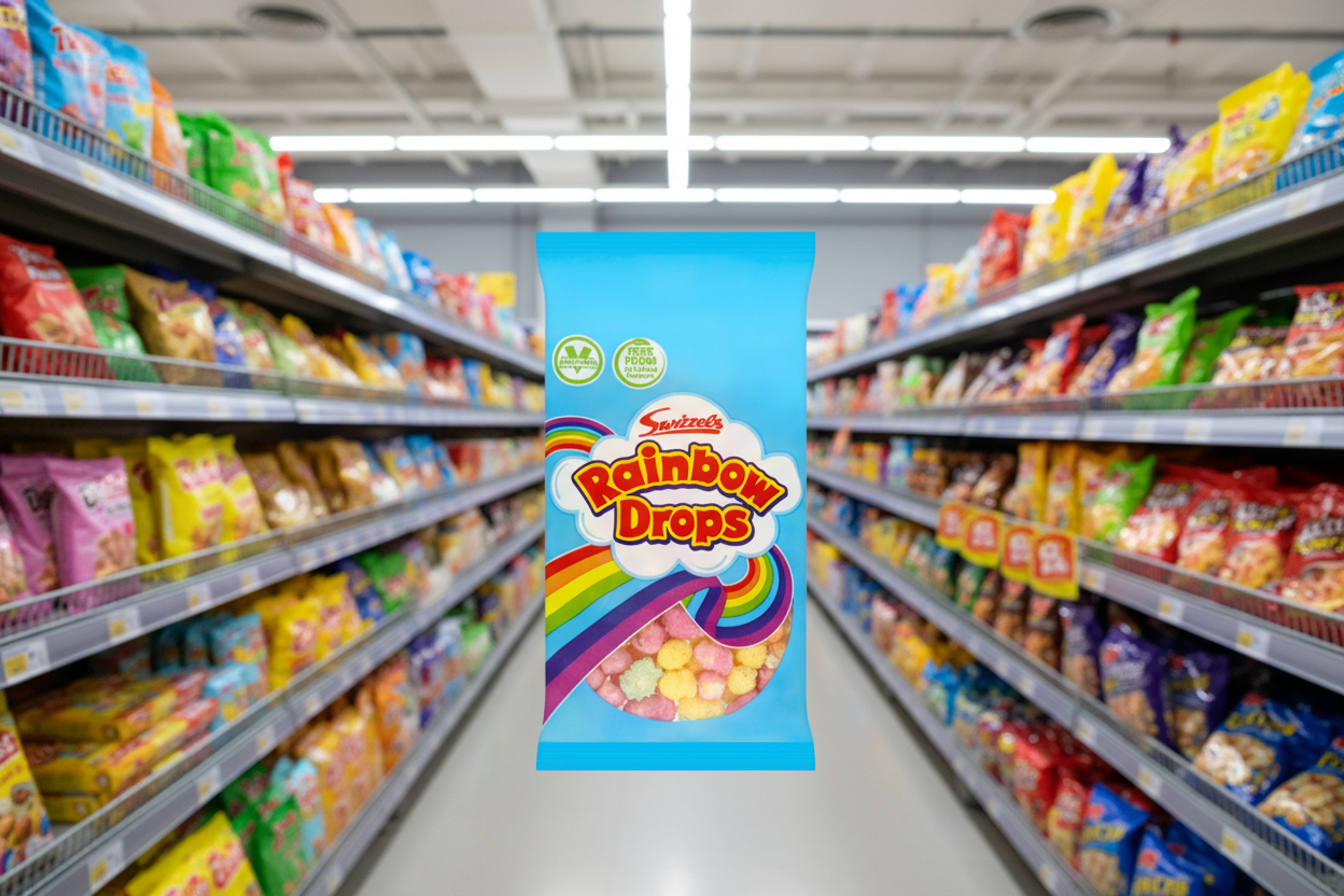 60 x Swizzels Rainbow Drops Small Pack 10g