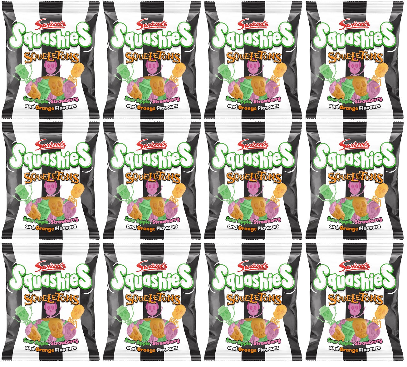 12 x Squashies Squeletons - 120GM
