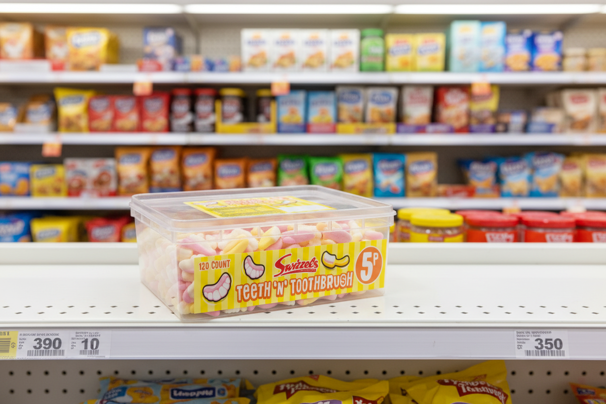 120 X Swizzels Tub Teeth N Toothbrush