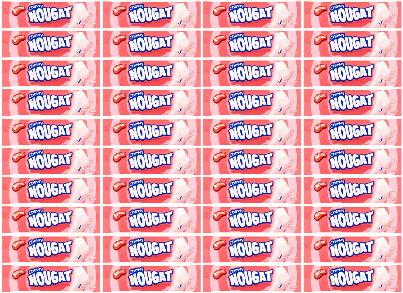 40 x Barratt Soft Nougat Bar 35Gm