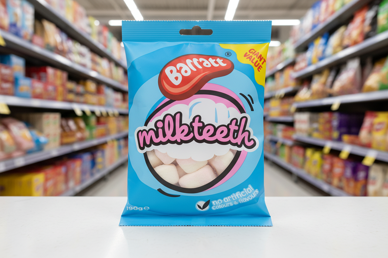 10 x Barratt Milk Teeth 190Gm