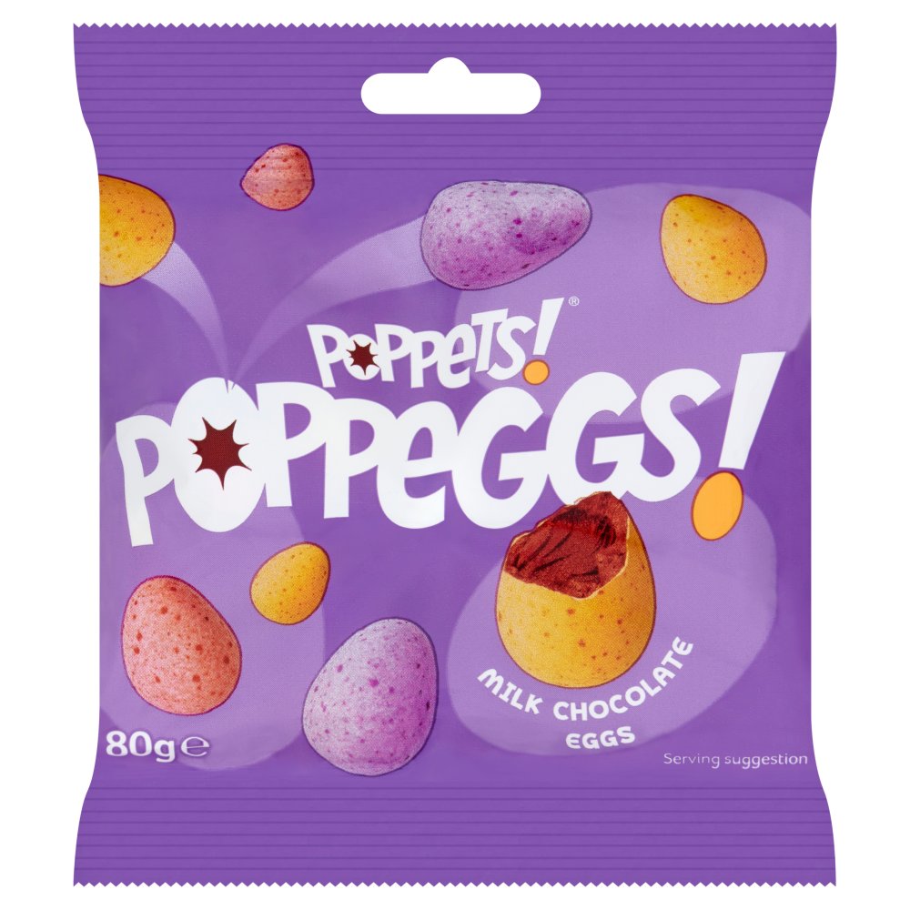 20 X Poppets Milk Chocolate Mini Eggs - 80Gm