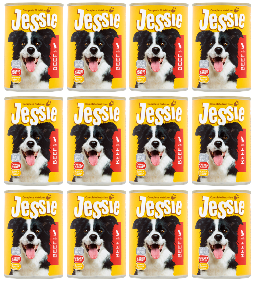 12 X Jessie Dog Beef 400G