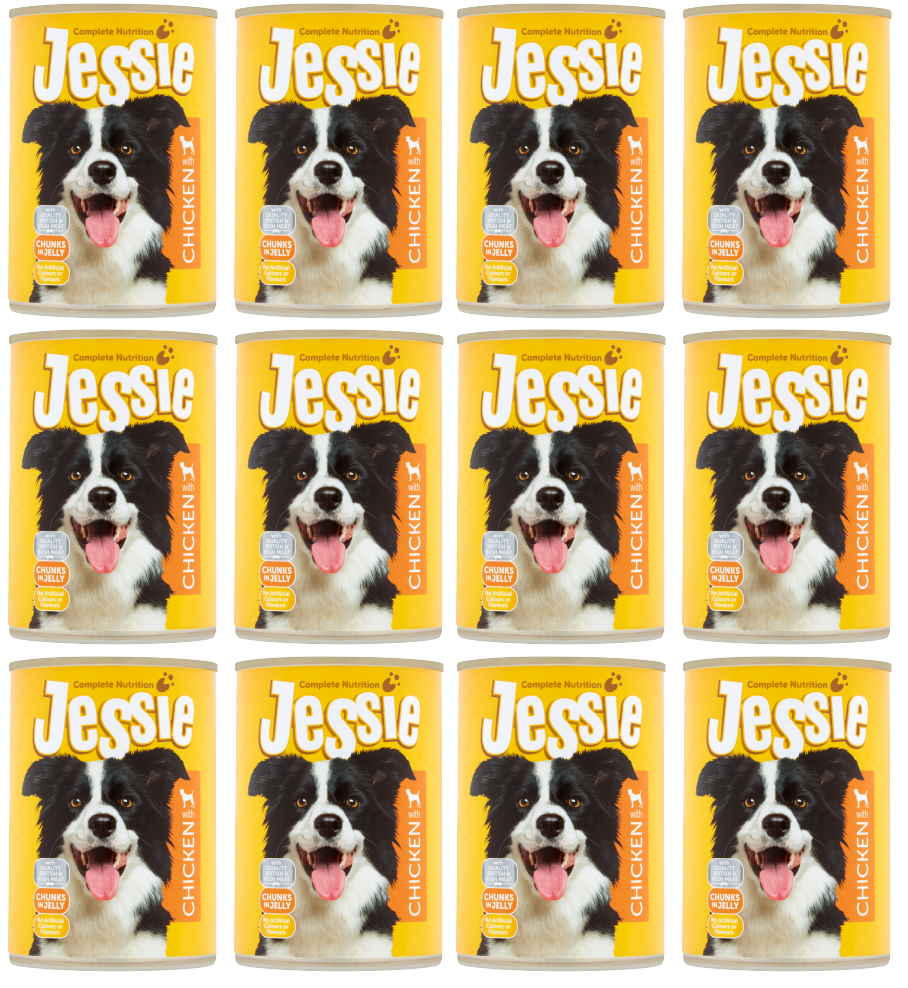12 x Jessie Dog Chicken 400G