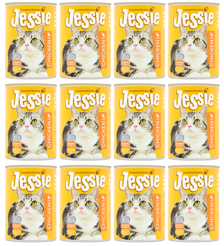 12 x Jessie Cat Chicken 400G