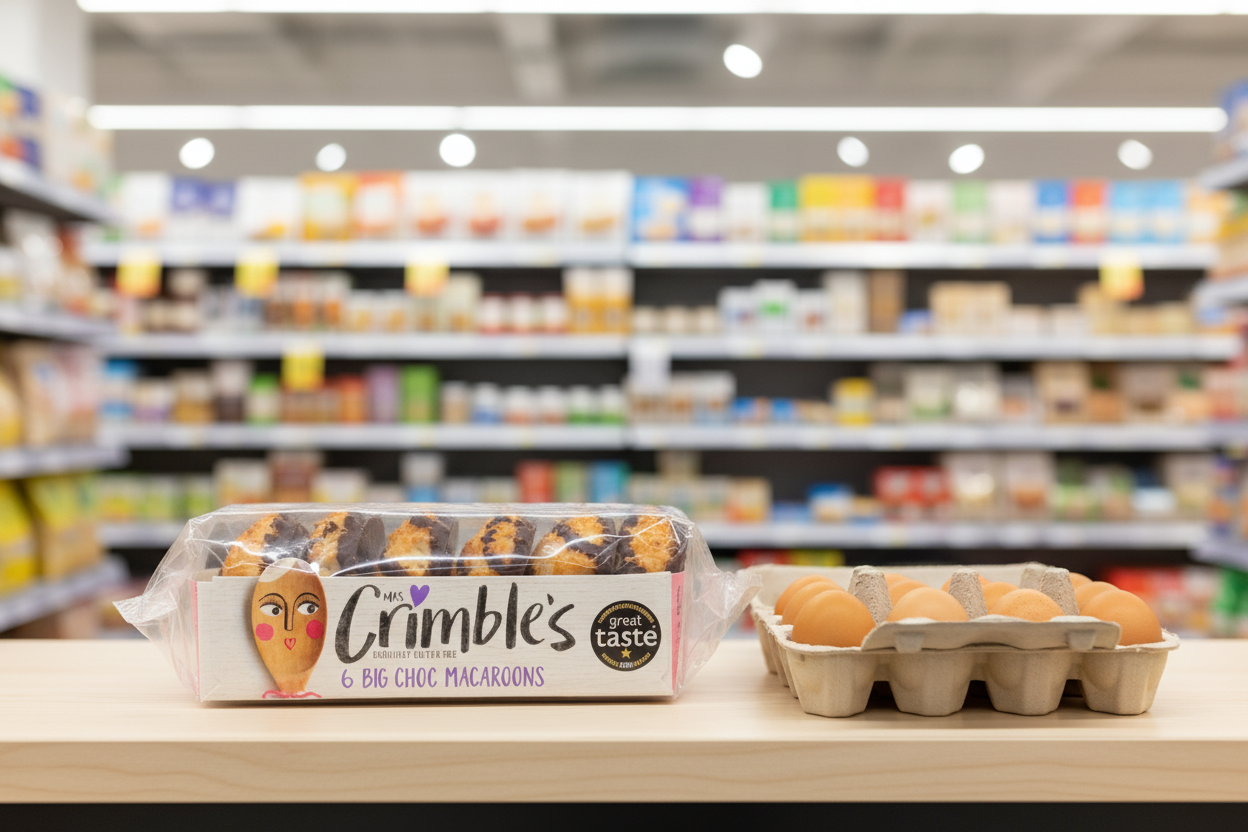 12 x Mrs Crimbles Choc Macaroon Gluten & Wheat Free Pack