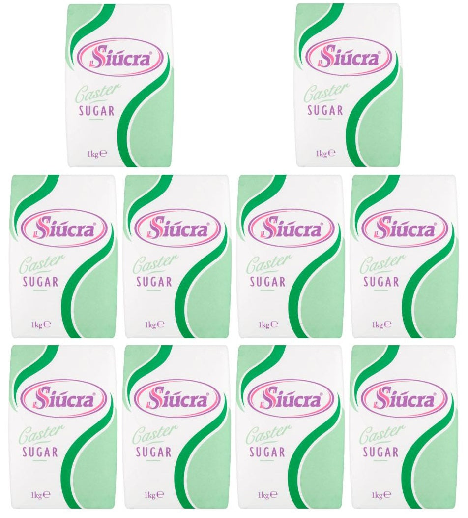 10 x Siúcra Caster Sugar 1Kg