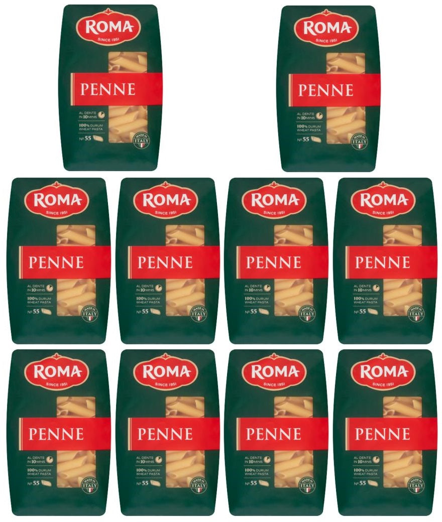 10 x Roma No 55 Penne 500G