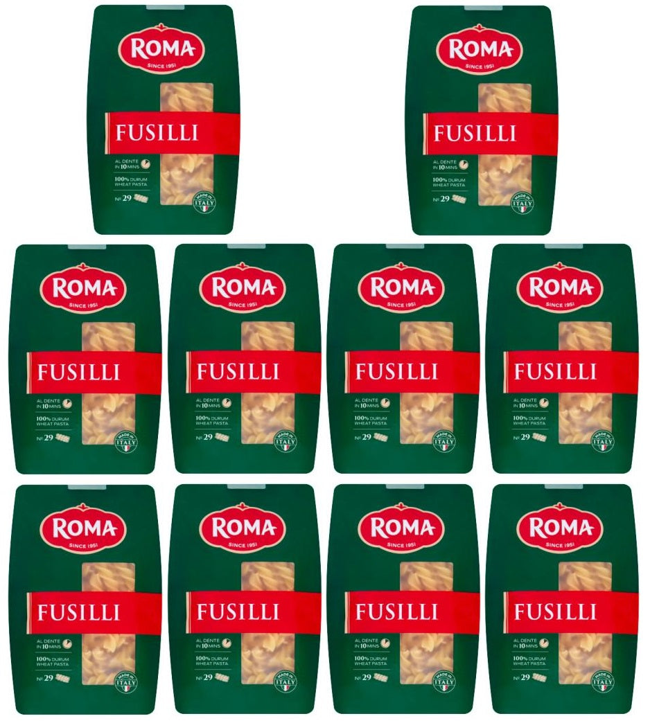 10 x Roma No 29 Fusilli 500G