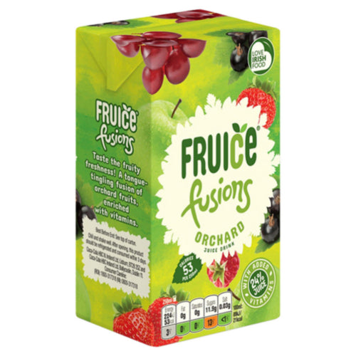 24 x Fruice Apple, Mixed Berry & Red Grape 250Ml