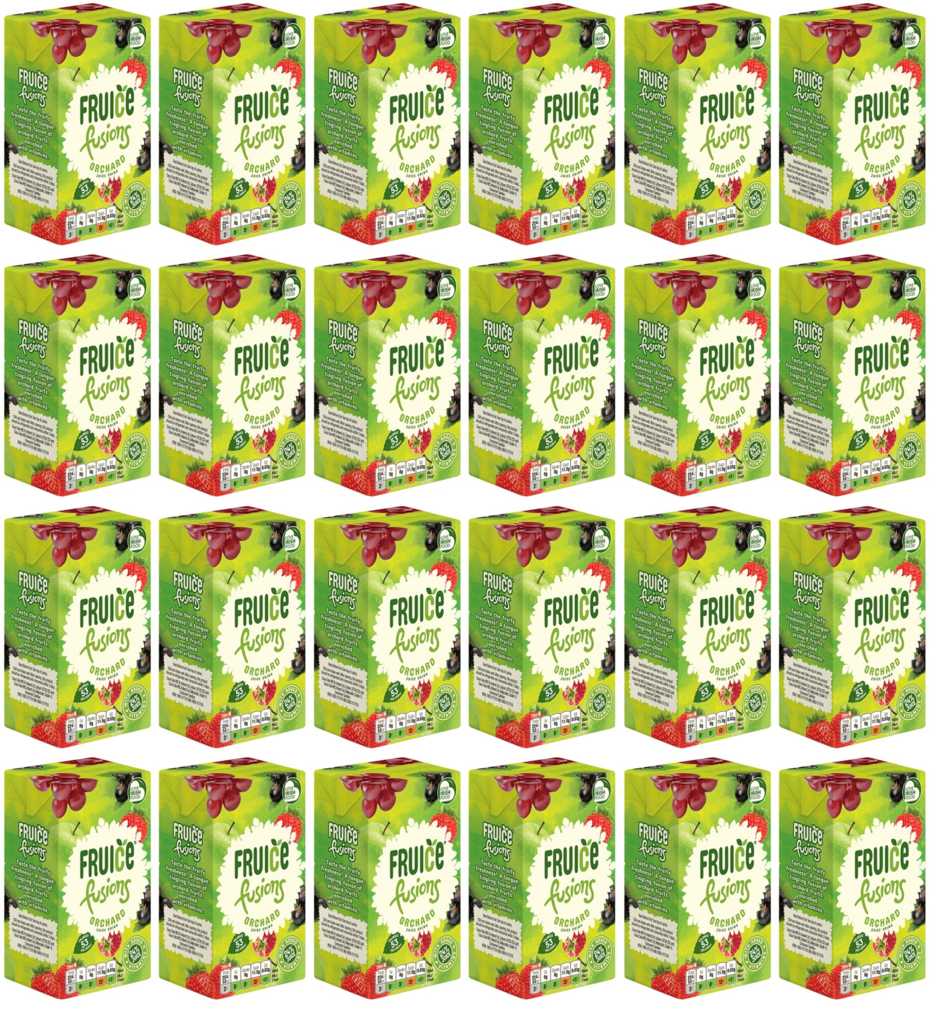 24 x Fruice Apple, Mixed Berry & Red Grape 250Ml