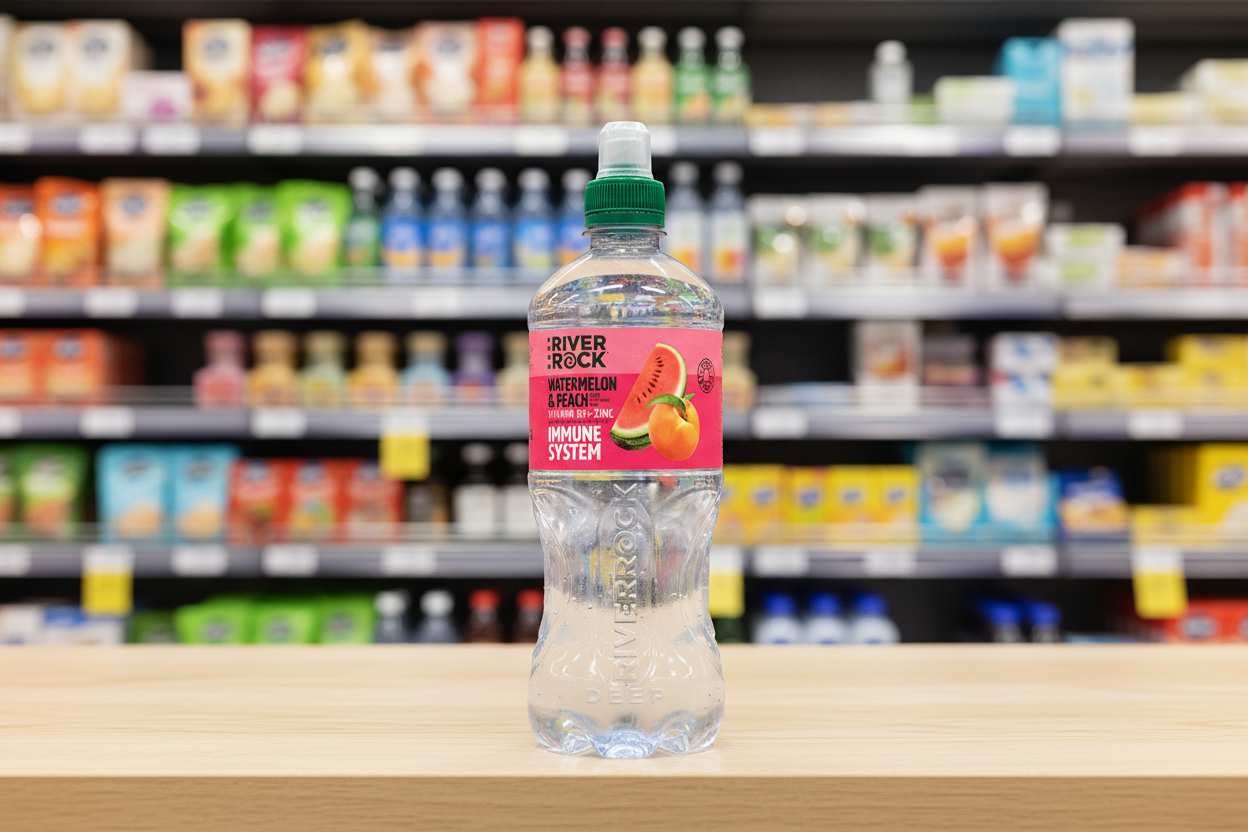 15 x Deep Riverrock Watermelon & Peach Still Water Drink 750Ml