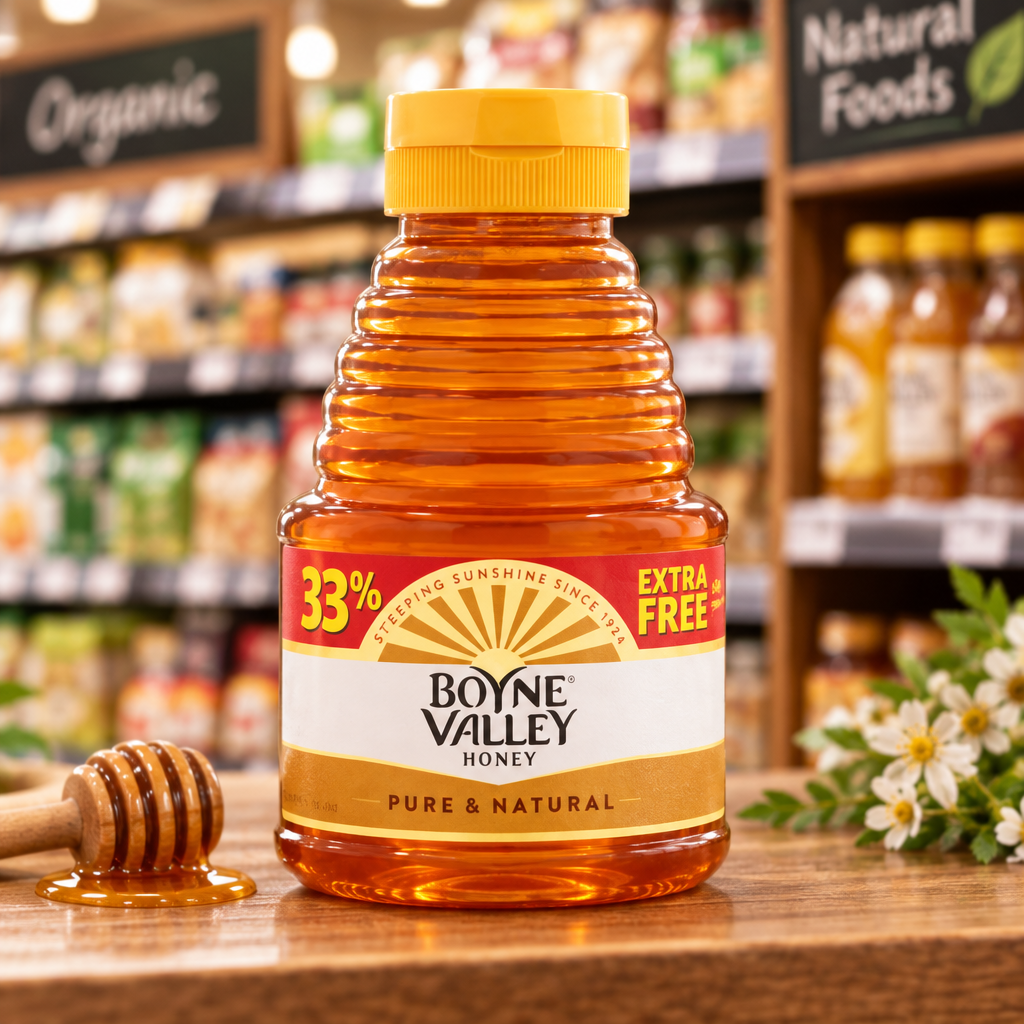 12 x Boyne Valley Honey Squeezy +33% Extra Free - 450G