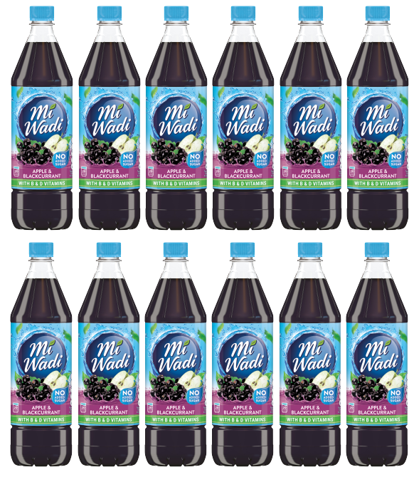 12 x Mi Wadi Apple & Blackcurrant Nas 1Ltr