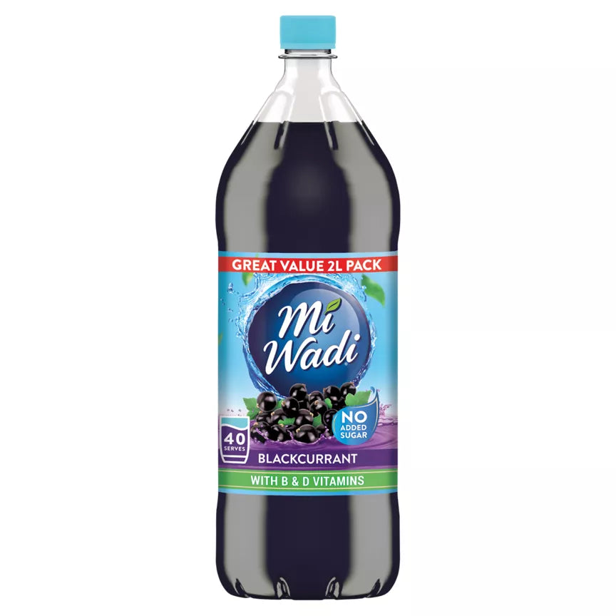9 x Mi Wadi Blackcurrant 2L