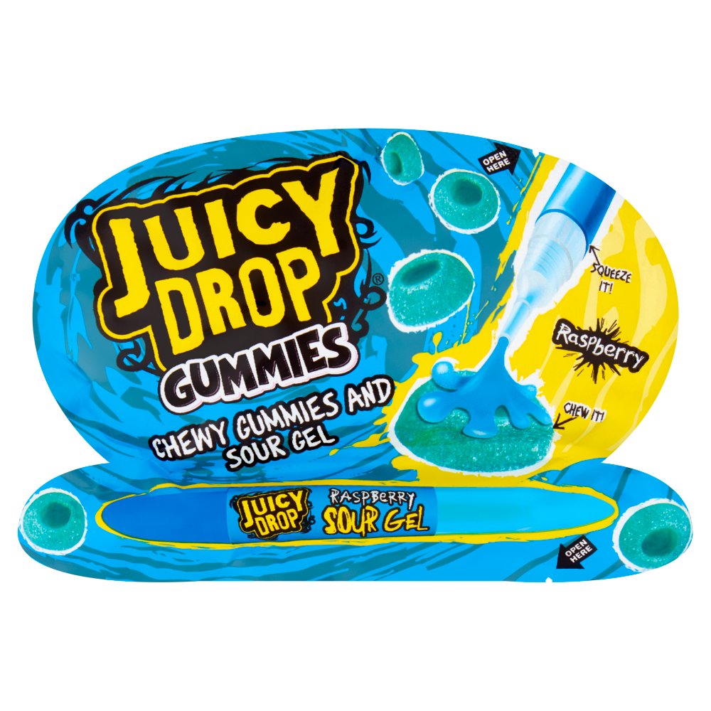 12 X Bazooka Juicy Drop Pop Gummies - 57Gm