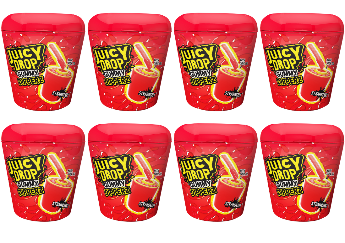 8 x Bazooka Juicy Drop Gummy Dipperz - 96GM