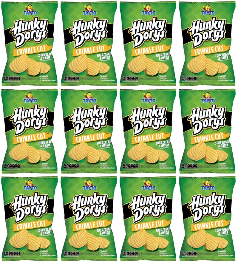 12 x Tayto Hunky Dorys Sour Cream & Onion - 130GM