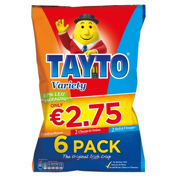 96 x Tayto - Variety 25G
