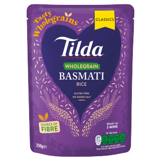 6 x Tilda Microwave Rice Wholegrain Basmati - 250G