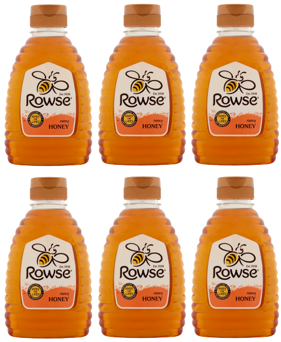 6 x Rowse Honey Squeezy 340Gm