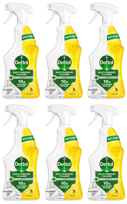 6 x Dettol Multi Purpose Cleaner Lemon - 750ML