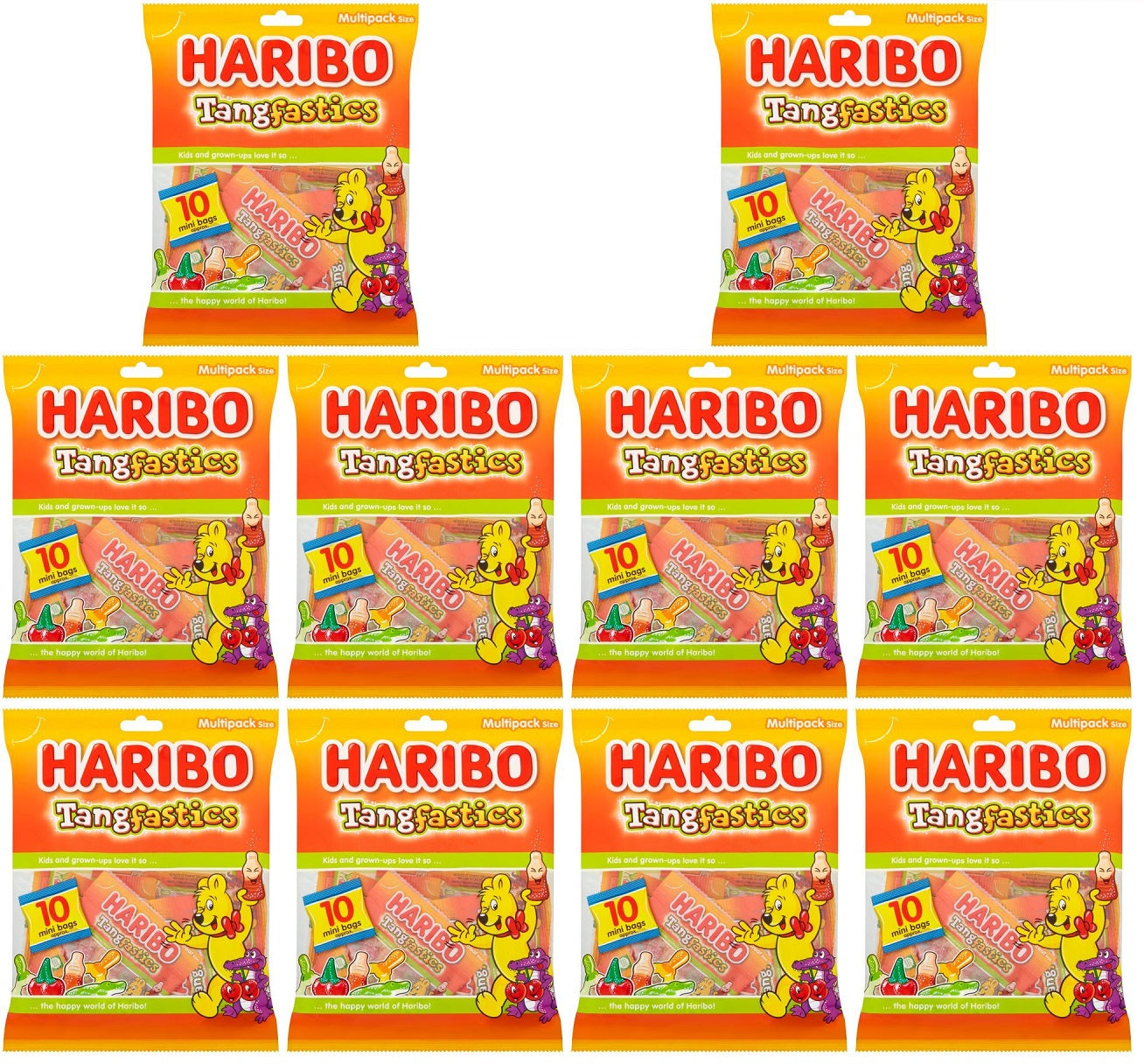 10 x Haribo Tangfastics Multipack 160G