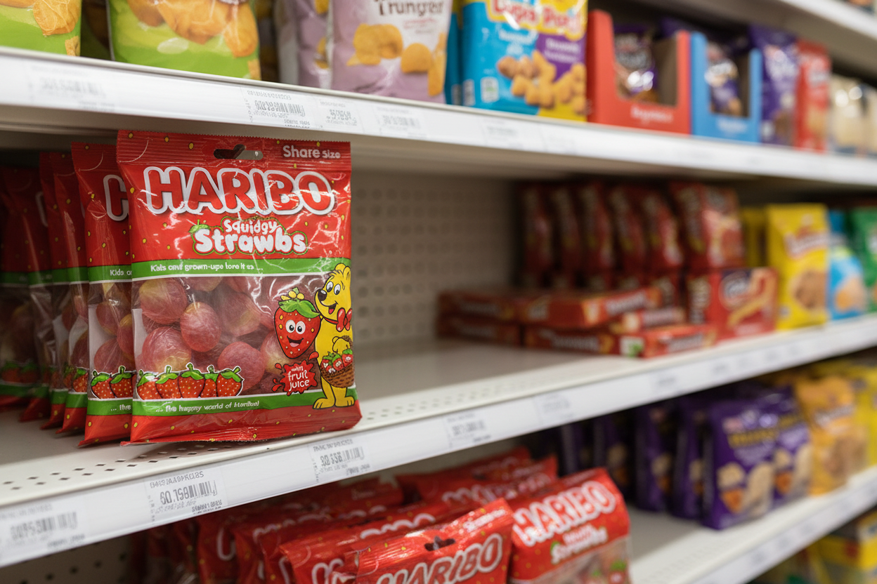 12 x Haribo Squidgy Strawbs 160G