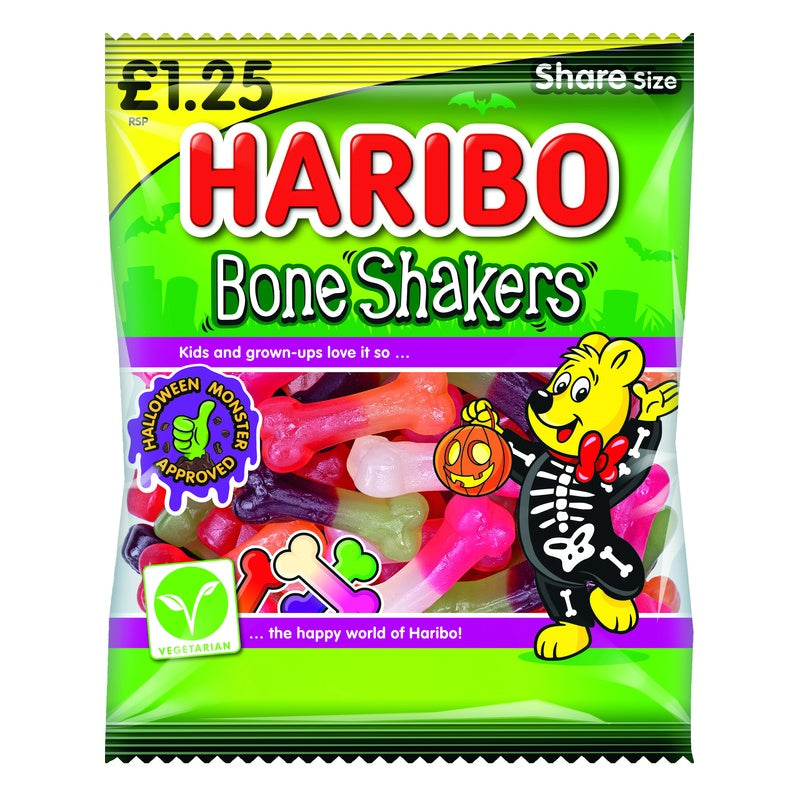 12 x Haribo Bone Shakers Bag - 140GM