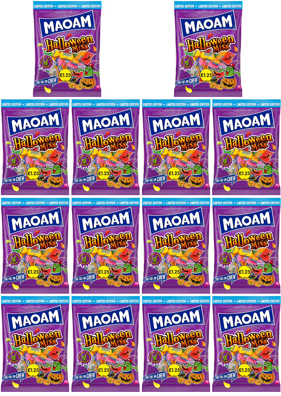 14 x Haribo Maoam Halloween Mix Bag - 140GM