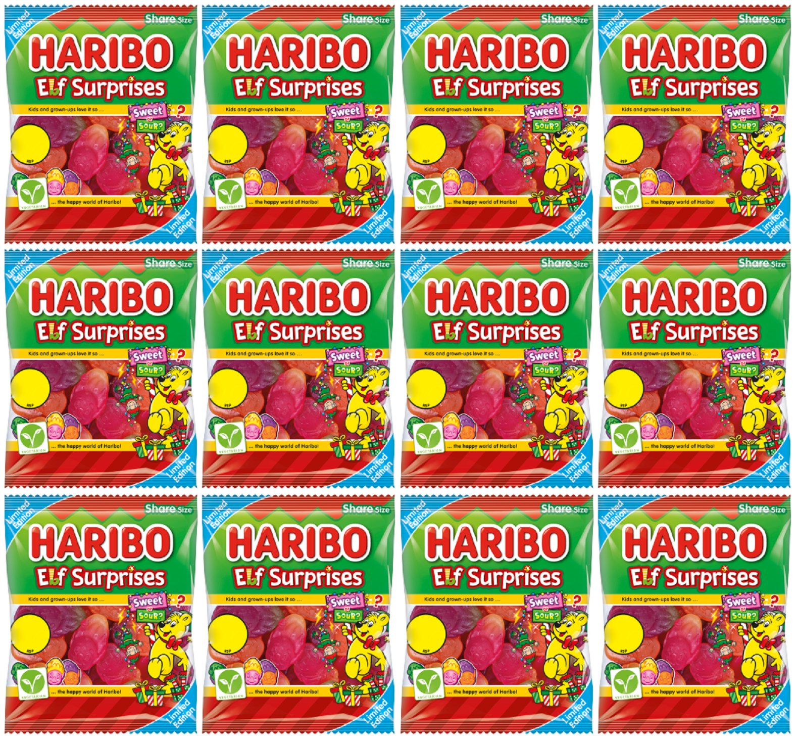 12 x Haribo Elf Surprises - 140GM