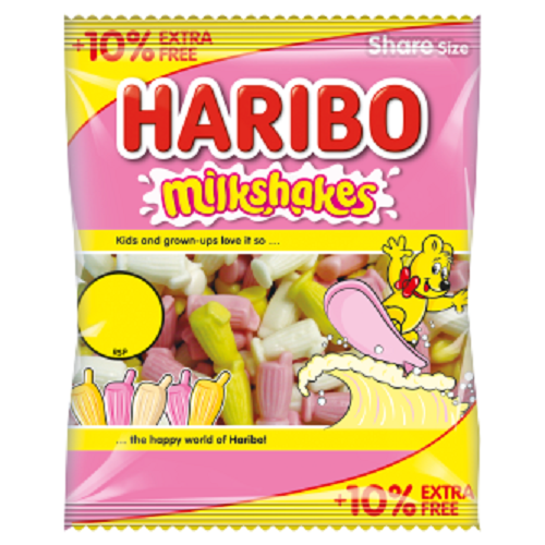 12 x Haribo Milkshakes(10% Extra Free) - 154GM