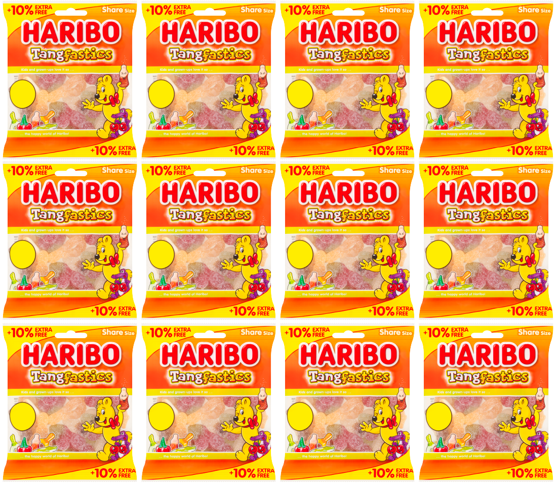 12 x Haribo Tangfastics (10% Extra Free) - 154GM