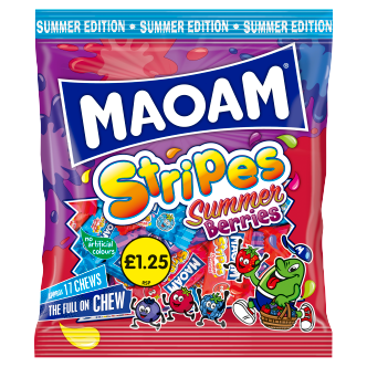 14 x Haribo Maoam Stripes Summer Berries (ltd Edition) - 140GM