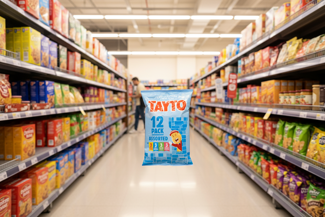 120 x Tayto Assorted Crisps (10x12 Packs) 25G