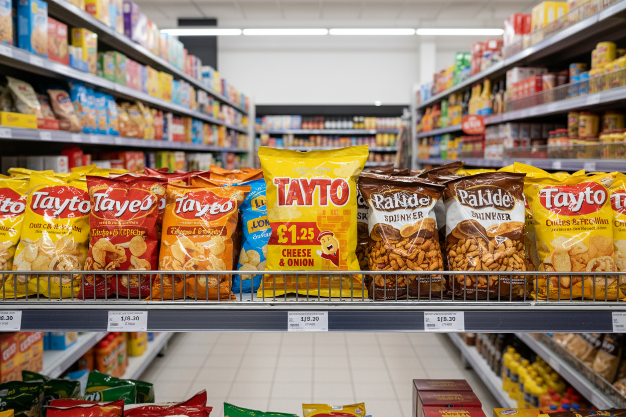 20 x Tayto Cheese & Onion Crisps - 65Gm